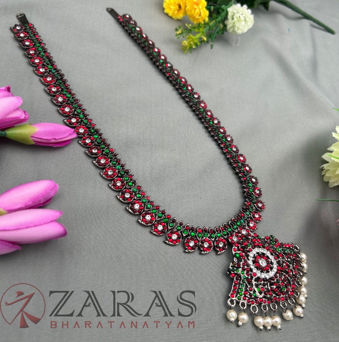Bharatanatyam Dance Jewellery Black - Haaram RG Kemp CS Manga Design image 1