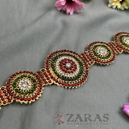Bharatanatyam Dance Jewellery - Round Hip Belt RG Kemp CS (Ottiyanam) image 2