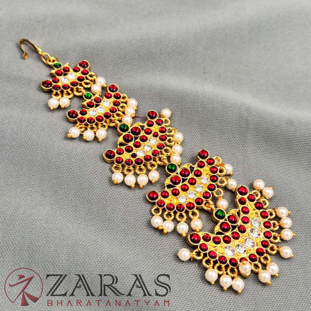 Bharatanatyam Dance Jewellery - 5L Moon Leaf CS Kemp Netti Chutti image 3