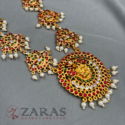 Bharatanatyam Dance Jewellery - Haaram Lakshmi Design RG Kemp image 2
