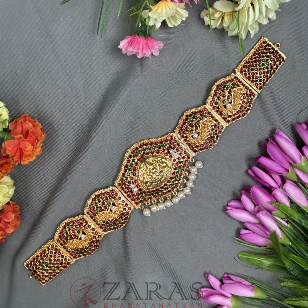 Bharatanatyam Dance Jewellery - Lakshmi Hip Belt RG CS Kemp (Ottiyanam) image 0
