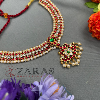 Bharatanatyam Dance Jewellery - Necklace Sow Leaf RG Kemp image 1
