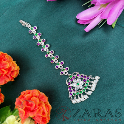 Bharatanatyam Dance Silver Jewellery - Leaf PG Kemp Netti Chutti Beads image 0