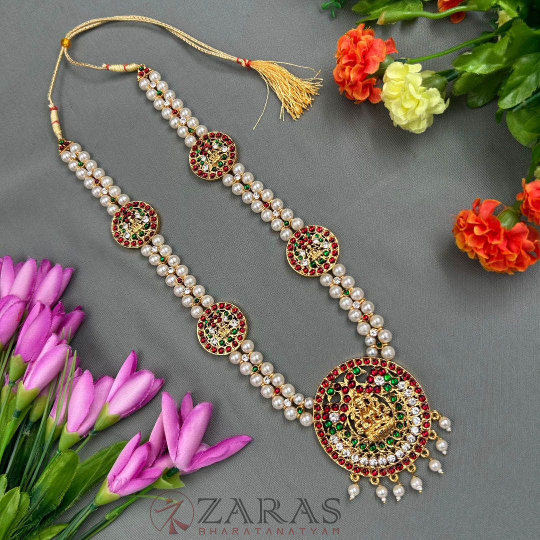 Bharatanatyam Dance Jewellery - 2L Balls R Lakshmi RG Kemp Long Maalai / Haaram image 0