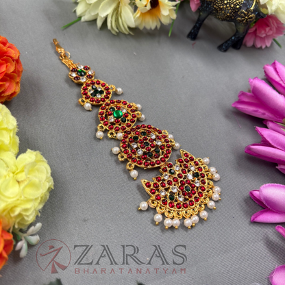 Bharatanatyam Dance Jewellery - 5 Step Sun & Moon RG Kemp CS Netti Chutti image 1