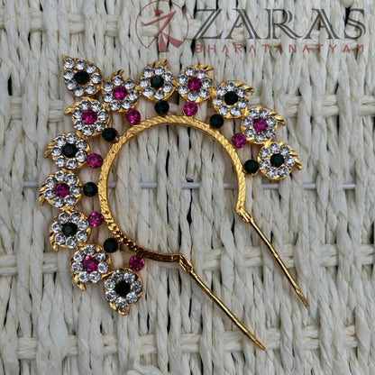 Bharatanatyam Dance Jewellery - B Manga PGW Stone Head Arch image 2