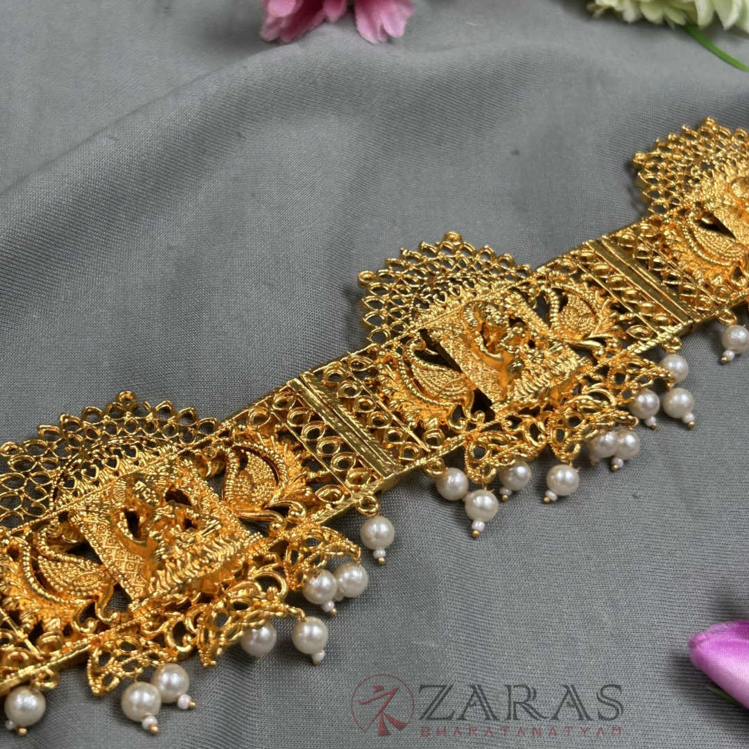 Bharatanatyam Dance Jewellery - Lakshmi Hip Belt RG Kemp CS (Ottiyanam) image 2