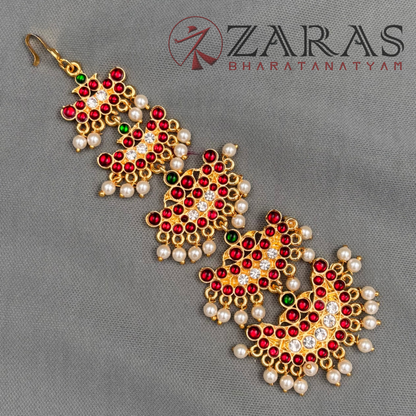 Bharatanatyam Dance Jewellery - 5L Moon Leaf CS Kemp Netti Chutti image 2