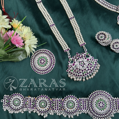 Bharatanatyam Dance Silver Jewellery - Full Set Sow PG Kemp CS image 2
