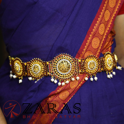 Bharatanatyam Dance Jewellery - Lakshmi RS Hip Belt Kemp CS (Ottiyanam) image 0