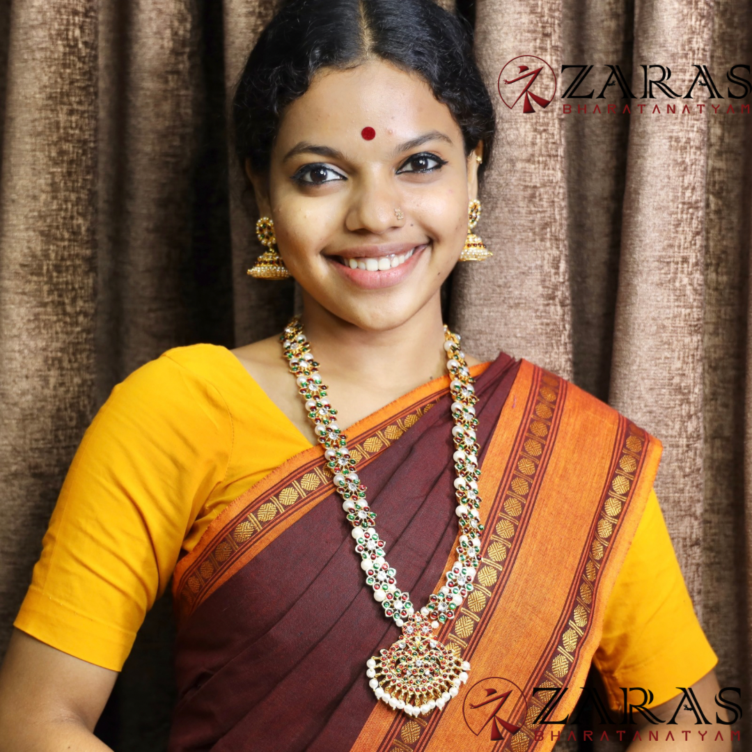 Bharatanatyam Dance Jewellery - Haaram Flower Design RG Kemp image 1