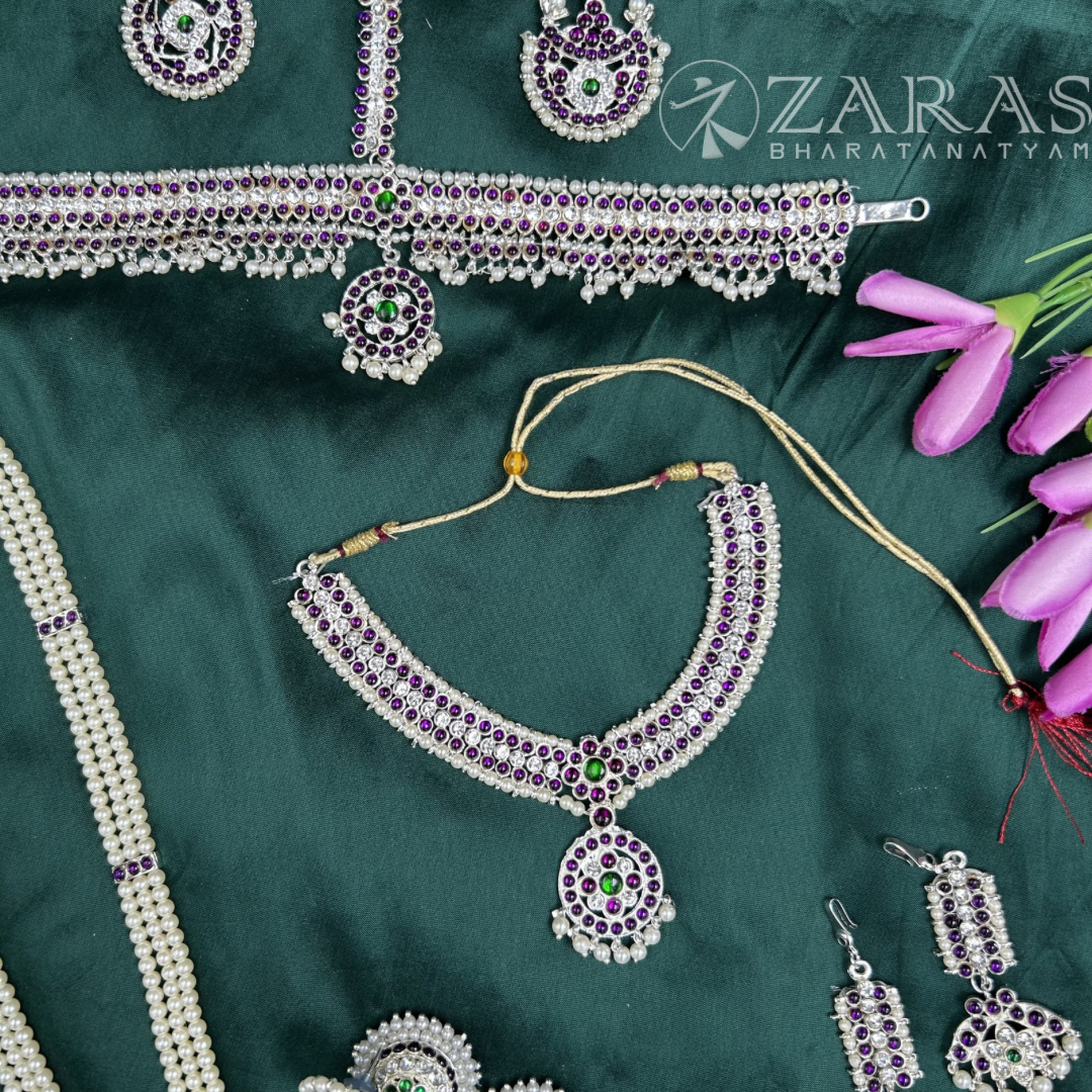 Bharatanatyam Dance Silver Jewellery - Full Set Sow PG Kemp CS image 1
