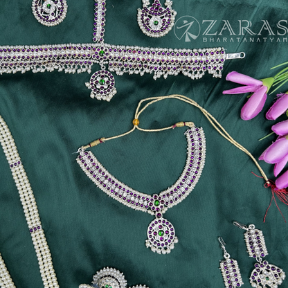 Bharatanatyam Dance Silver Jewellery - Full Set Sow PG Kemp CS image 1