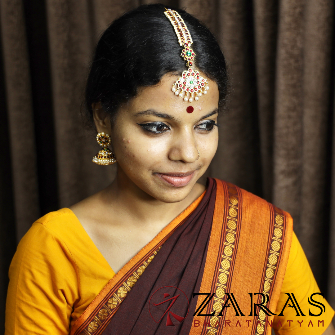 Bharatanatyam Dance Jewellery - Sow Leaf RGW Kemp Netti Chutti image 1