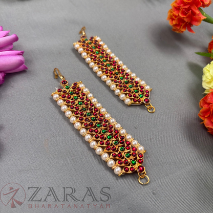 Bharatanatyam Dance Jewellery Maatal - B Leaf RG Kemp CS Pearls image 1
