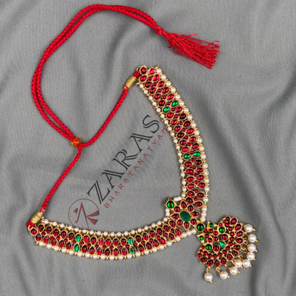Bharatanatyam Dance Jewellery - Necklace Kemp Do Til RG Le image 3