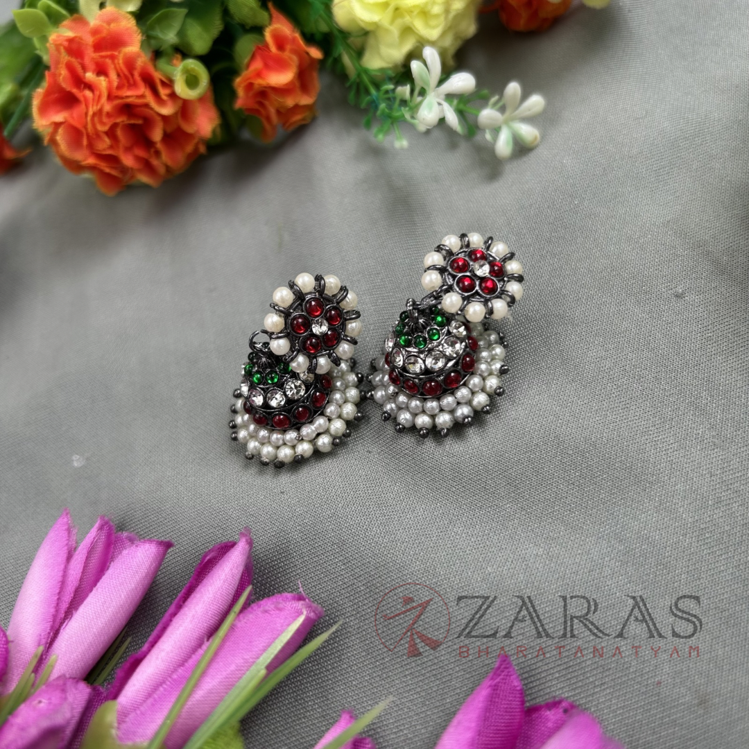 Bharatanatyam Dance Jewellery Black - Jimiki with Kamm L Kemp image 0