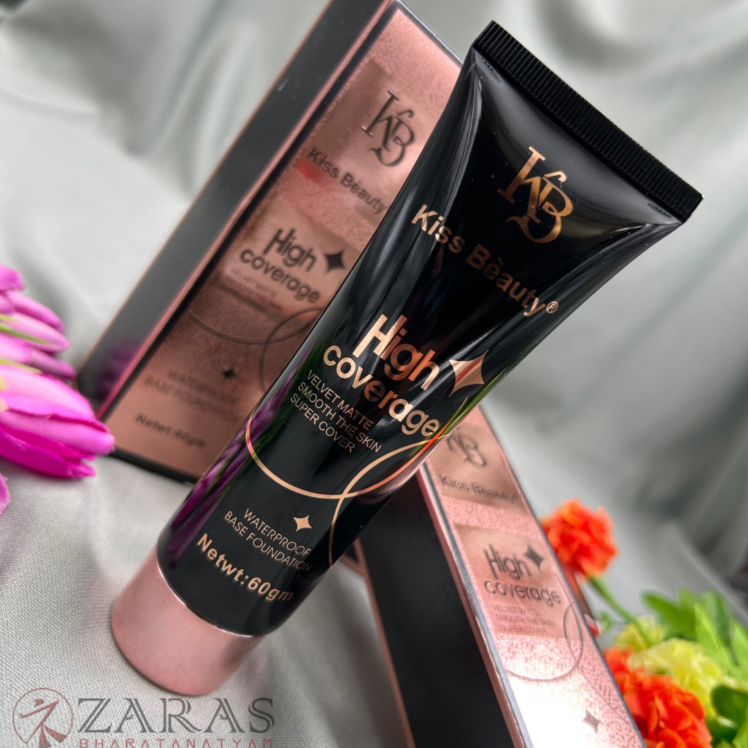 Bharatanatyam Dance Makeup Products - High Coverage Foundation (Kiss Beauty) image 1