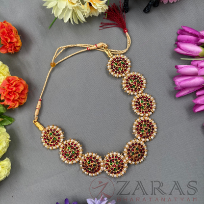 Bharatanatyam Dance Jewellery Necklace - B Round RG Kemp CS Beads image 0