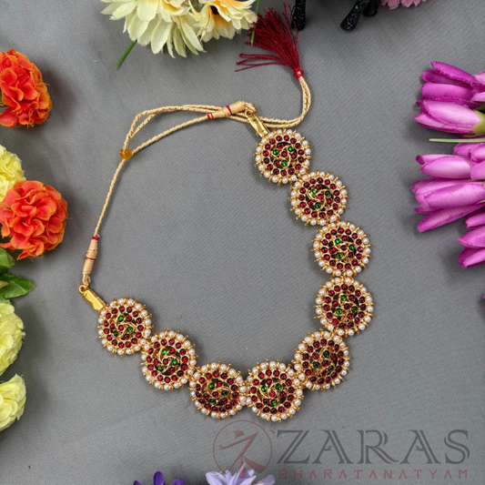 Bharatanatyam Dance Jewellery Necklace - B Round RG Kemp CS Beads image 0