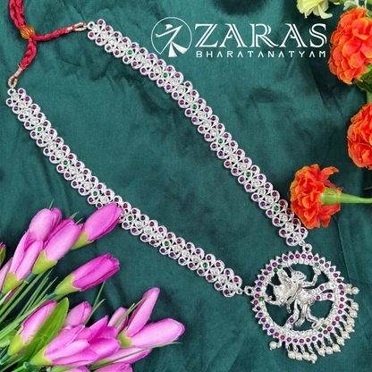 Bharatanatyam Dance Silver Jewellery - Mee & Nadaraj PG Kemp CS Haaram image 0
