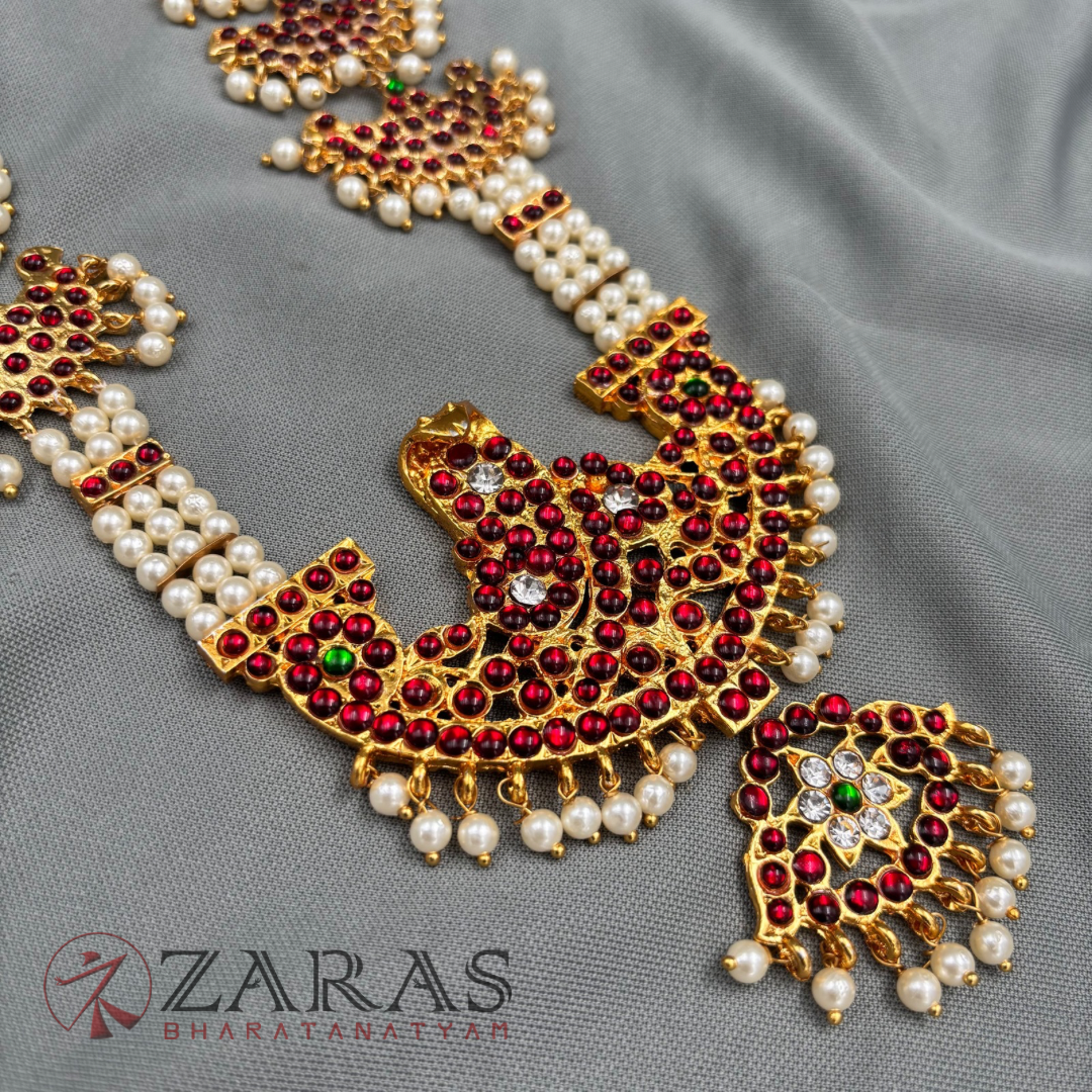 Bharatanatyam Dance Jewellery - Haaram Snake Design RG Kemp Le image 2
