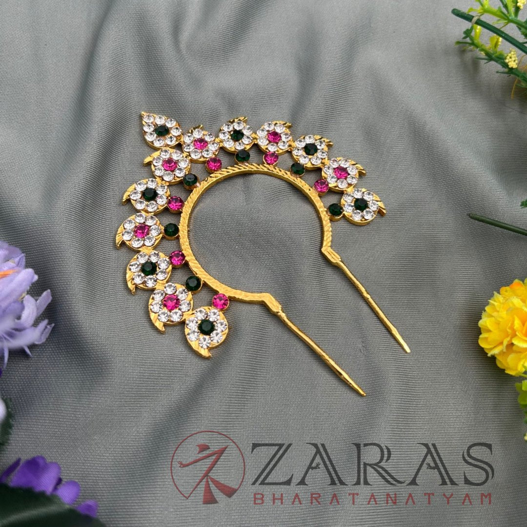 Bharatanatyam Dance Jewellery - B Manga PGW Stone Head Arch image 1