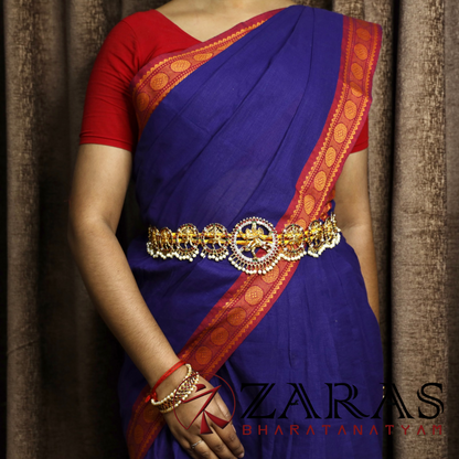 Bharatanatyam Dance Jewellery - Full Nadaraj Hip Belt RG CS Kemp (Ottiyanam) image 1