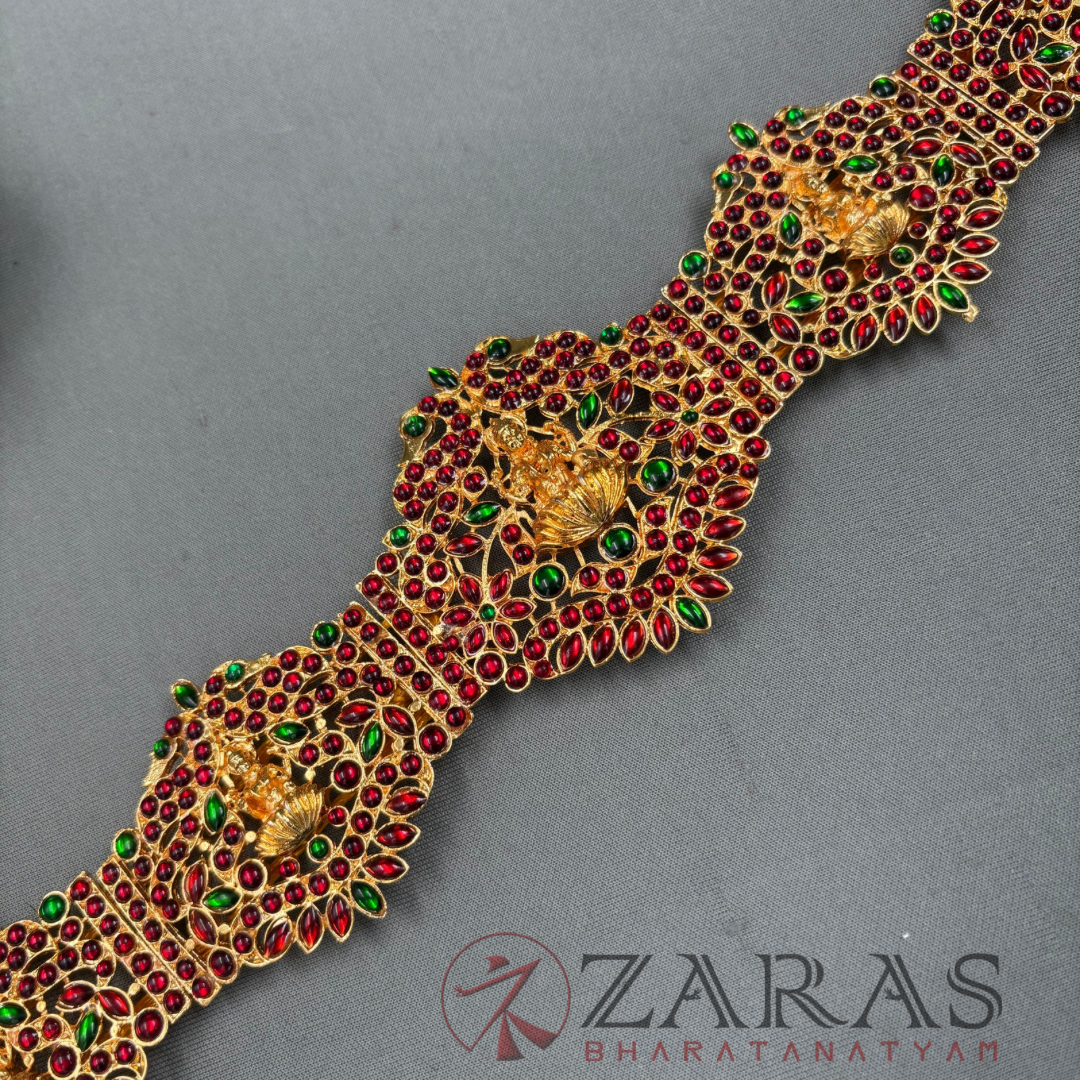 Bharatanatyam Dance Jewellery - Lakshmi Hip Belt RG Kemp (Ottiyanam) image 2
