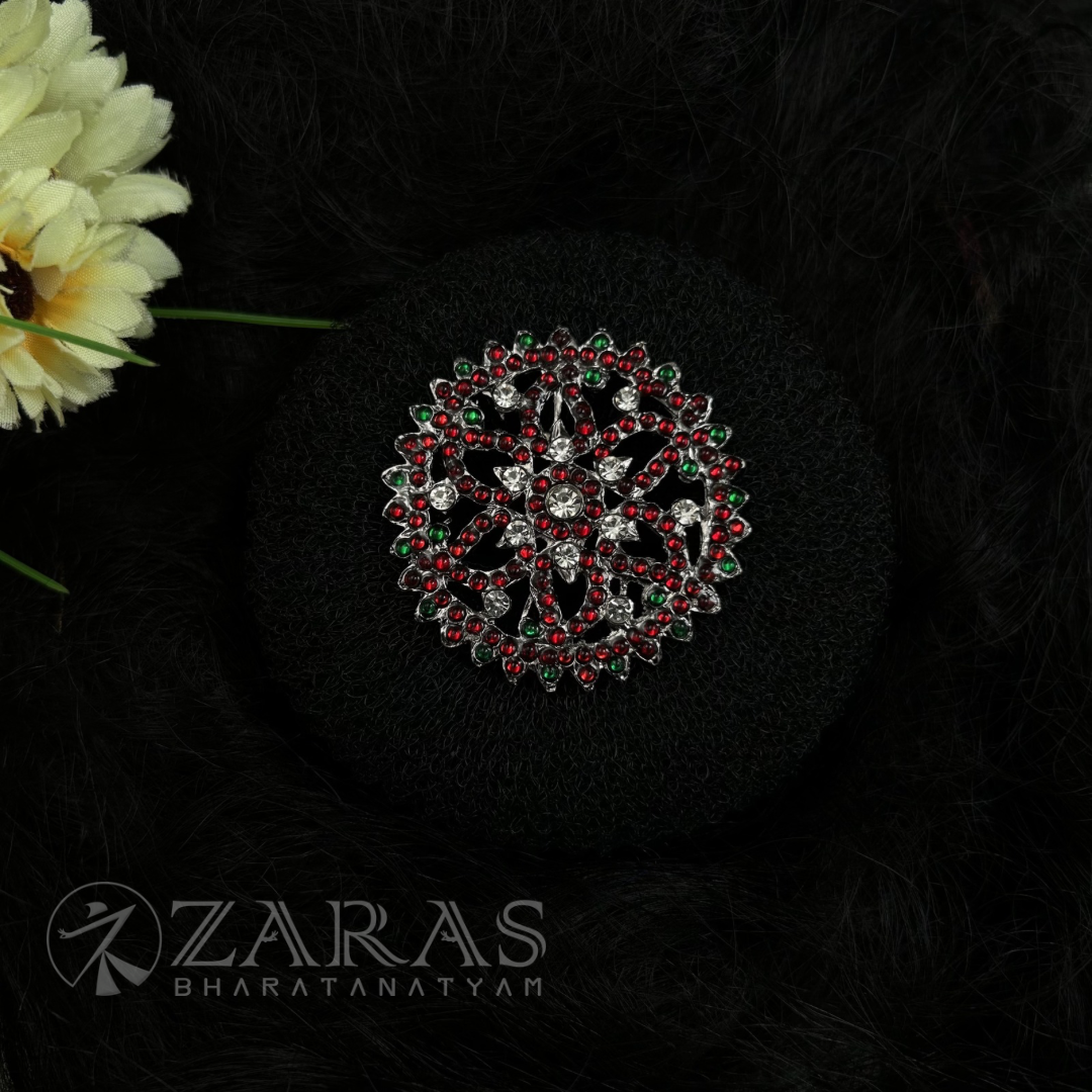 Bharatanatyam Dance Jewellery Black - Rakodi Flower RG Kemp CS image 1