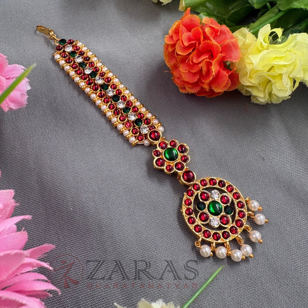 Bharatanatyam Dance Jewellery - Sow RG Kemp Netti Chutti image 1