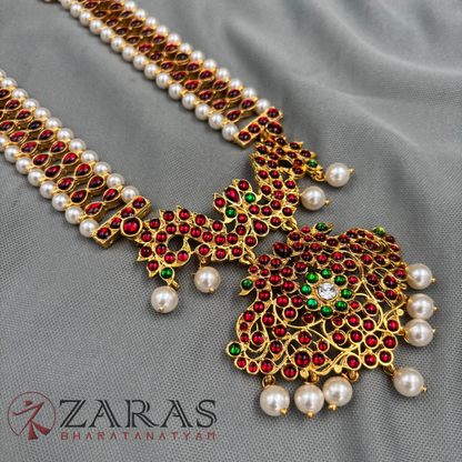 Bharatanatyam Dance Jewellery - Haaram Lakshmi Design RG Kemp SB image 2