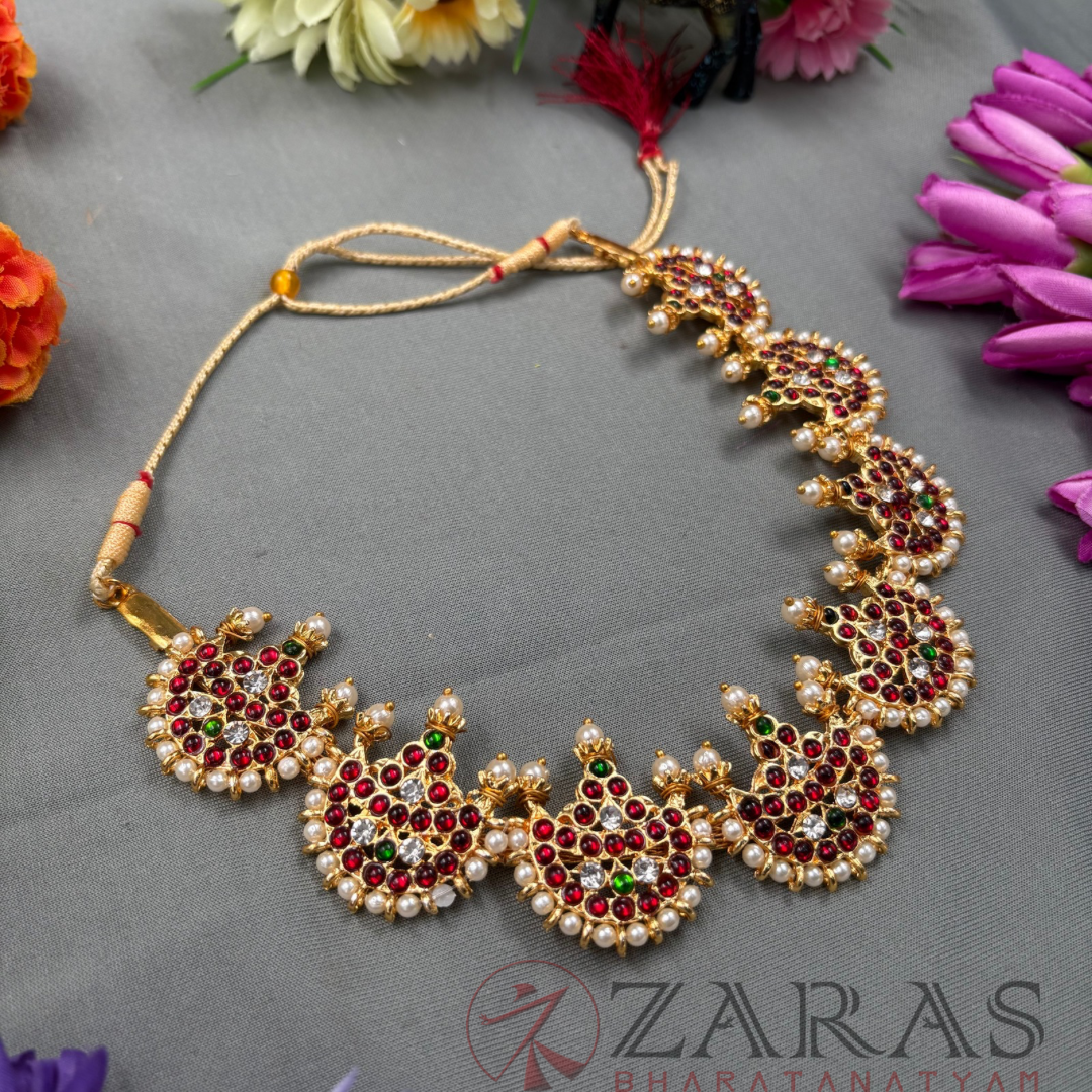 Bharatanatyam Dance Jewellery Necklace - Round RG Kemp CS Beads image 1