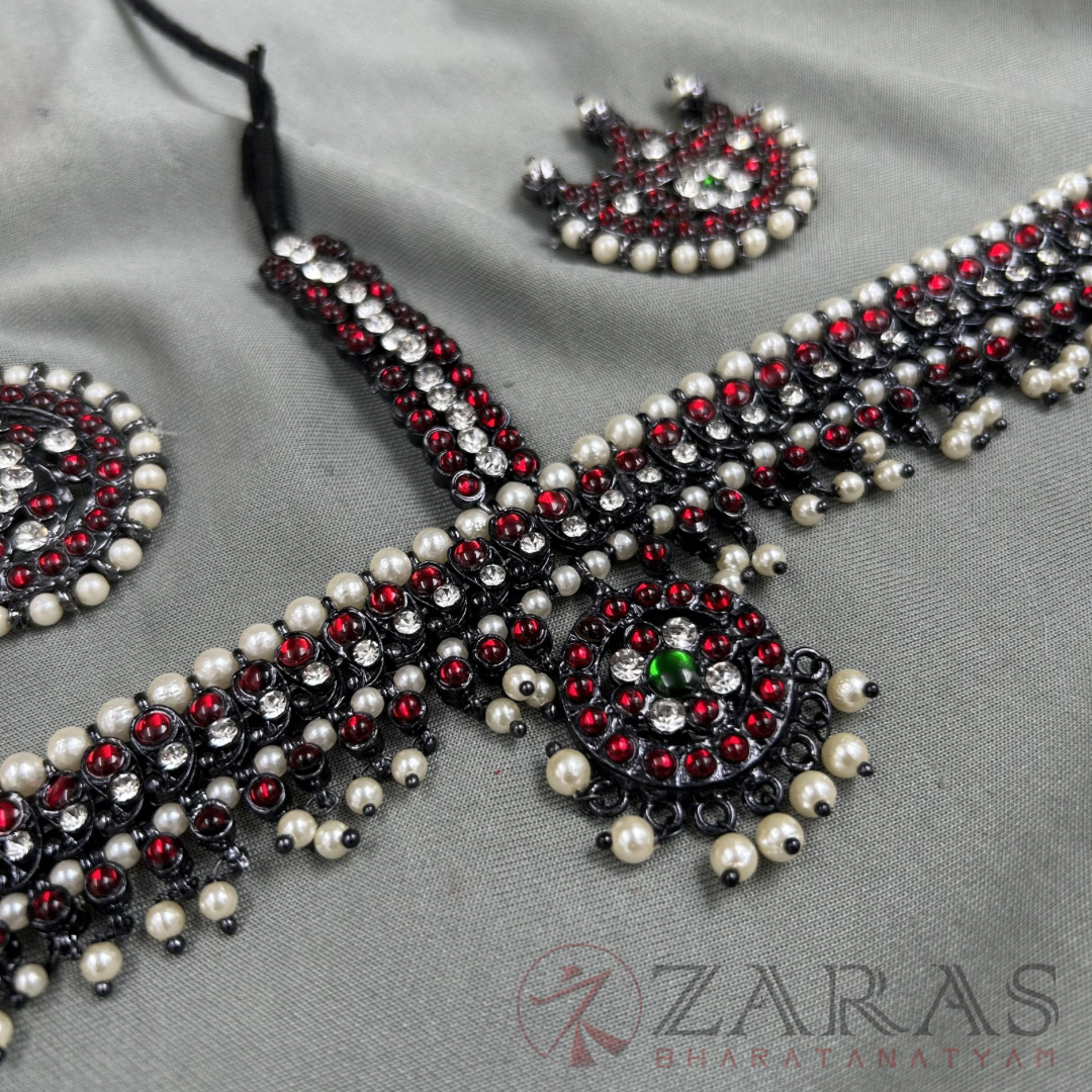 Bharatanatyam Dance Jewellery Black - Headset Manga RG Kemp CS image 2