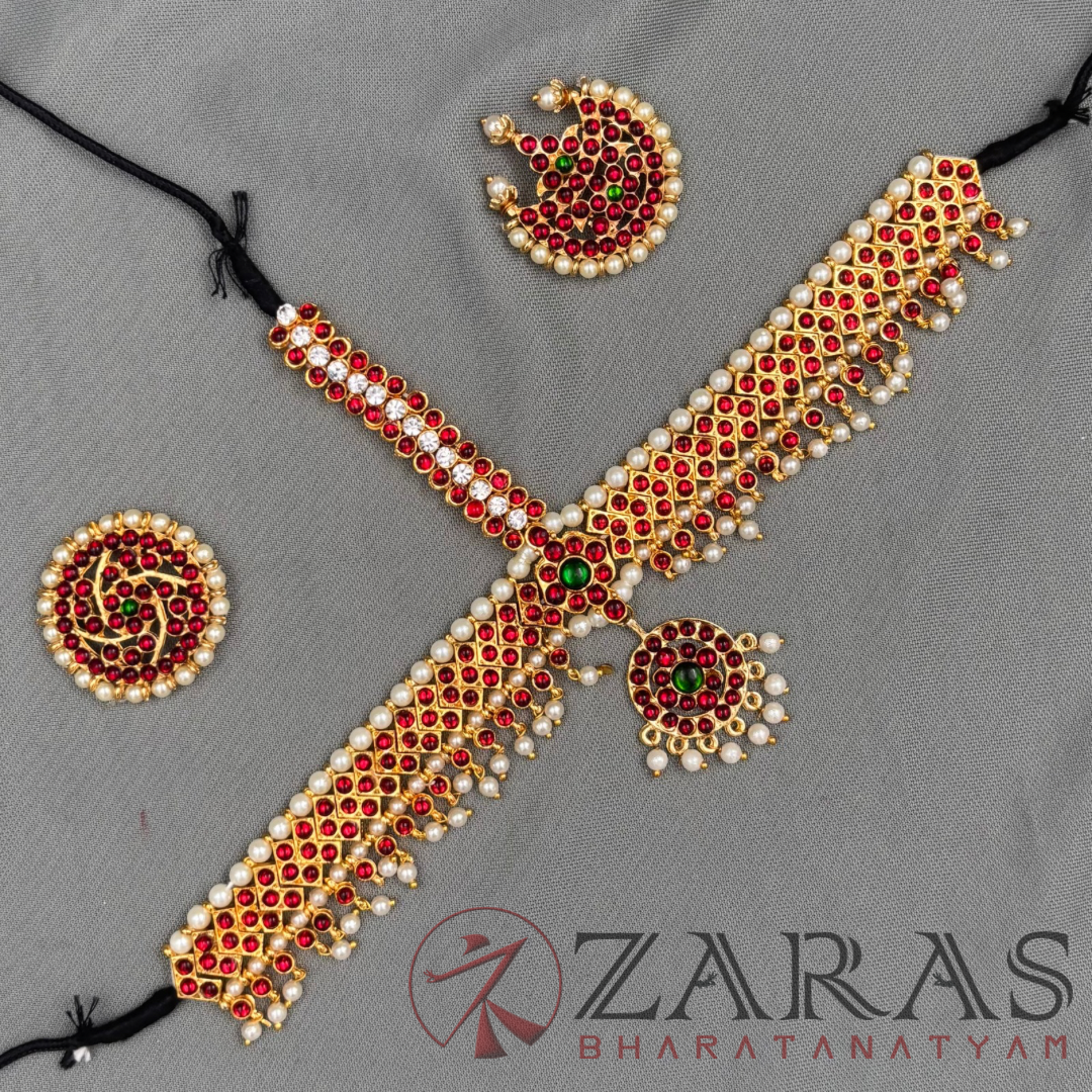 Bharatanatyam Dance Jewellery - Headset Round V CS Kemp image 2