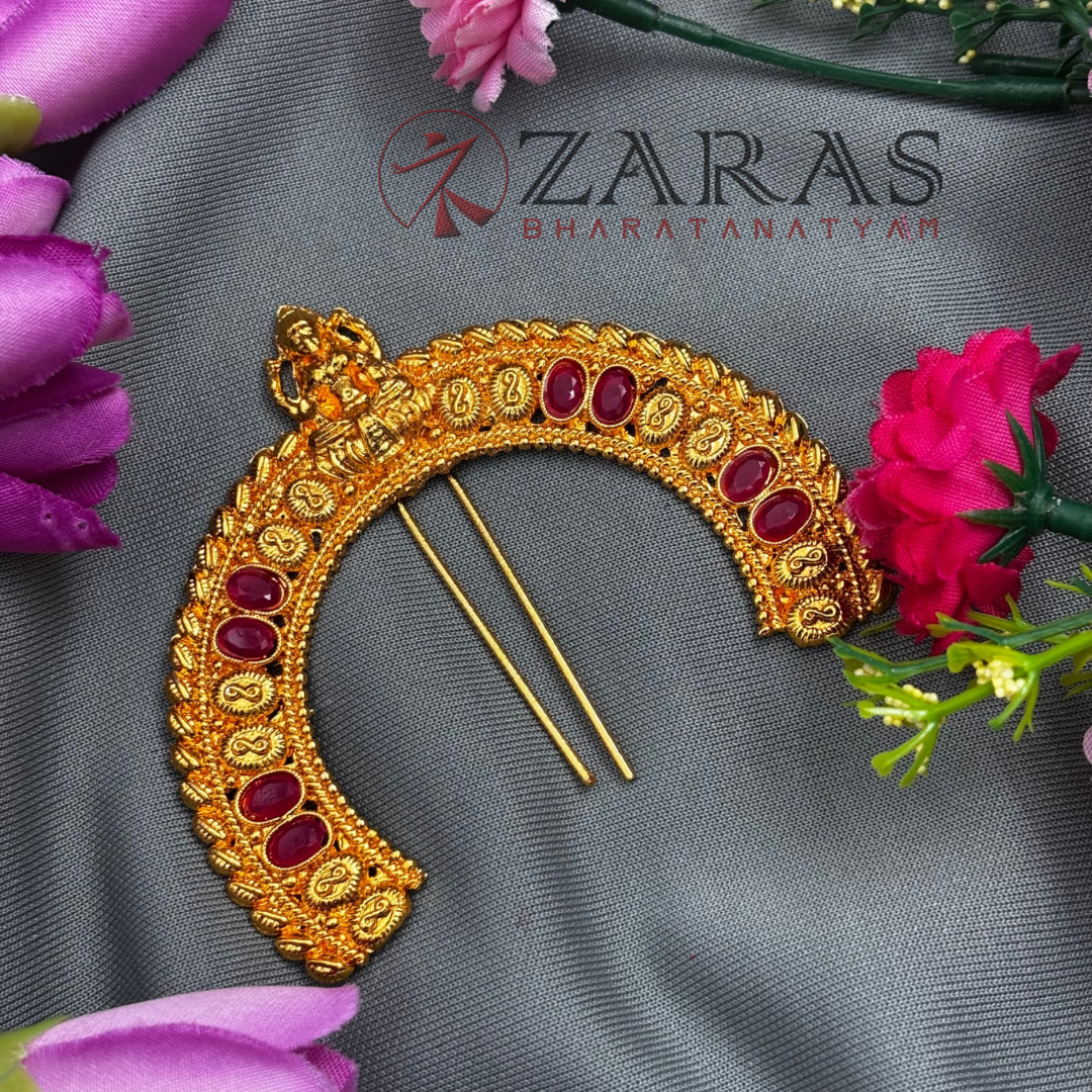 Bharatanatyam Dance Jewellery - Small Lakshmi Head Arch Kemp image 0