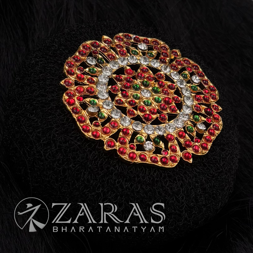 Bharatanatyam Dance Jewellery - Rakodi Flower CS RG Kemp DS image 1