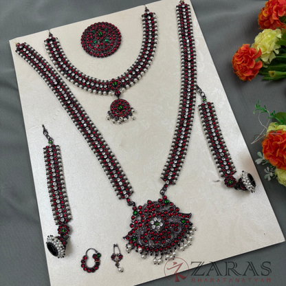 Bharatanatyam Dance Jewellery Black - Full Set Kemp Sow RGSl image 1