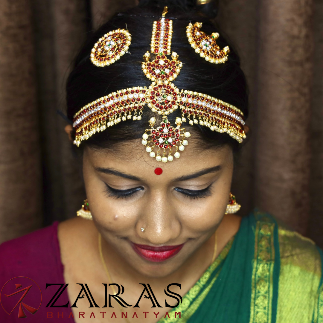 Bharatanatyam Dance Jewellery - Headset D Moon SOW RG CS Kemp image 1