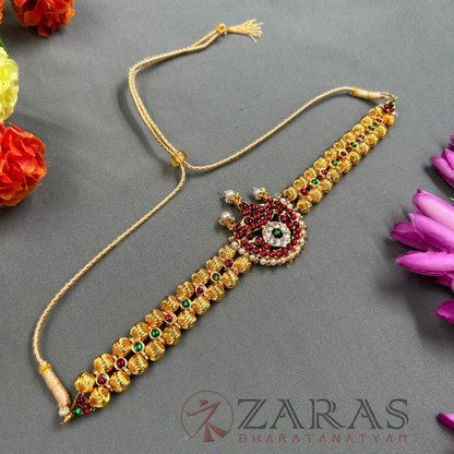 Bharatanatyam Dance Jewellery - 2L Balls Moon Necklace RG Kemp Choker Type image 1