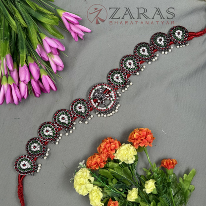 Bharatanatyam Dance Jewellery Black - Nadaraj RG Kemp CS Hip Belt (Ottiyanam) image 1