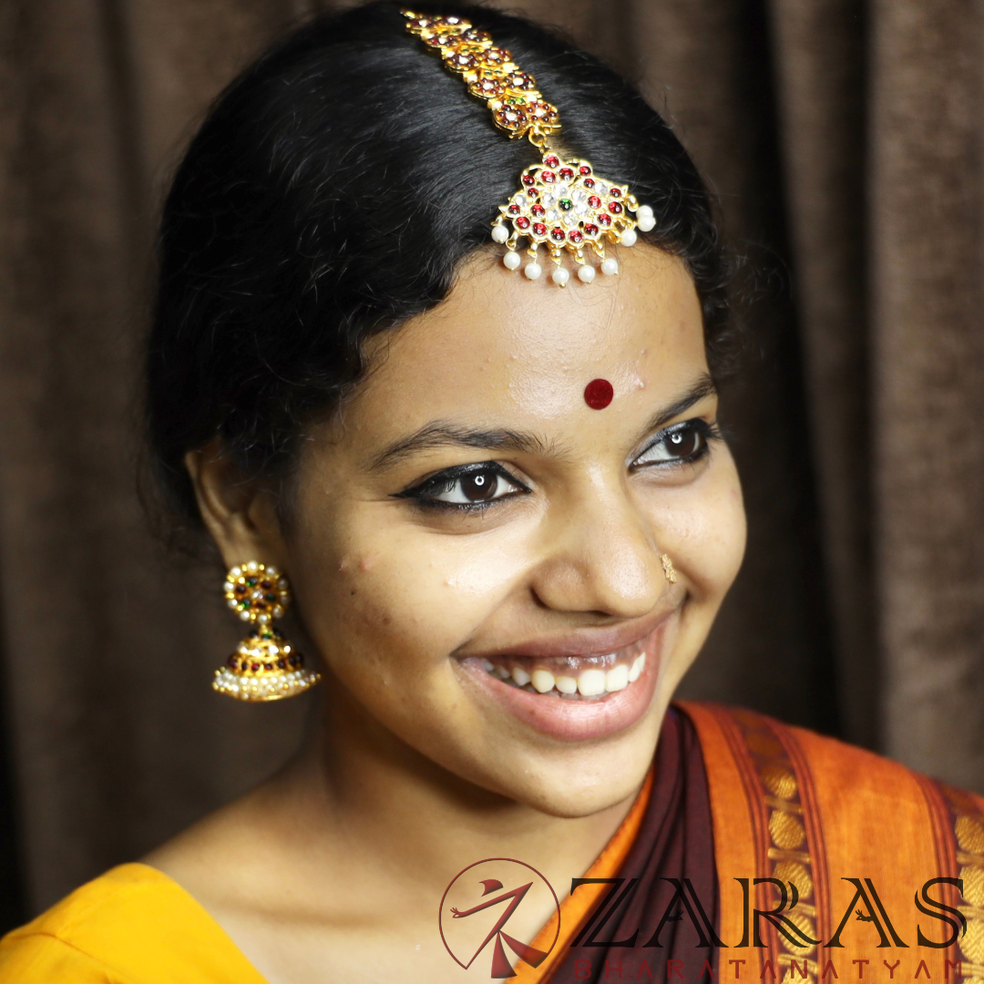 Bharatanatyam Dance Jewellery - D Manga Leaf RGS Kemp Netti Chutti image 1