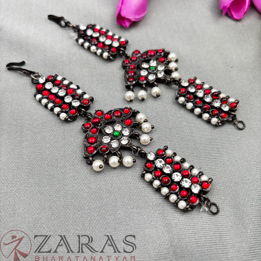 Bharatanatyam Dance Jewellery Black - Maatal Sow & Leaf RG Kemp CS image 0
