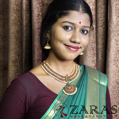 Bharatanatyam Dance Jewellery - Necklace Mee Design Kemp CS Le image 1