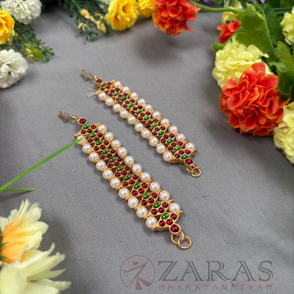 Bharatanatyam Dance Jewellery Maatal - Leaf RG Kemp CS Pearls image 1