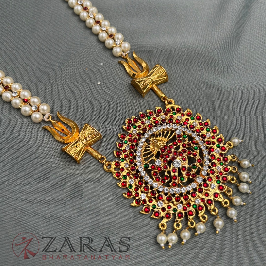Bharatanatyam Dance Jewellery - Nataraj with Sulam Beads R Kemp Haaram image 3