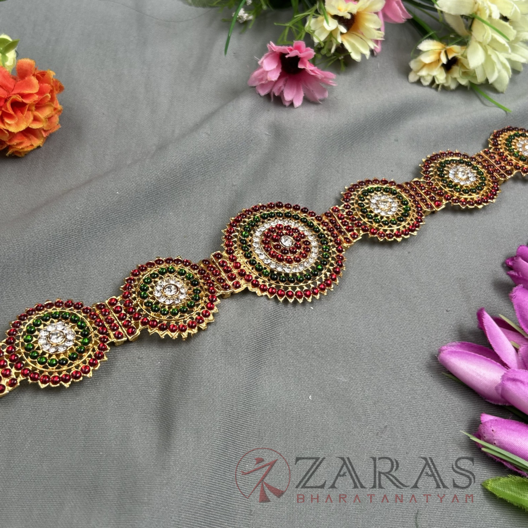 Bharatanatyam Dance Jewellery - Round Hip Belt RG Kemp CS (Ottiyanam) image 1