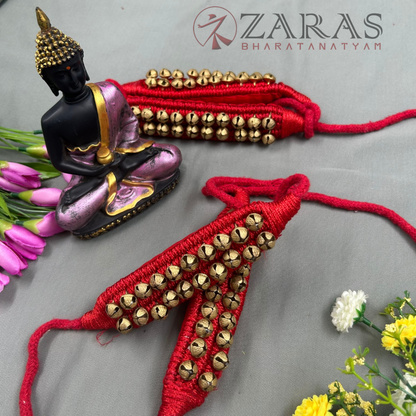 Bharatanatyam Dance Salangai - 2 Line Ankle Bells (Thread) image 2