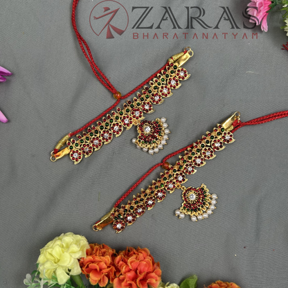Bharatanatyam Dance Jewellery - B Manga RG Kemp Vangi / Baaju Bandh image 0