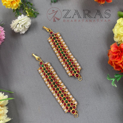 Bharatanatyam Dance Jewellery Maatal - D Leaf RG Kemp CS Pearls image 0